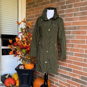Michael Kors Dark Green Trench Coat